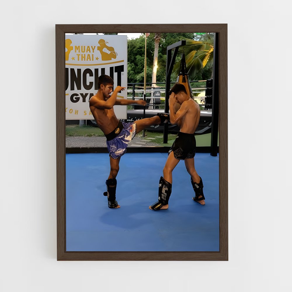 Poster Duel dans la Rue – affiche Muay Thai (vue 5)